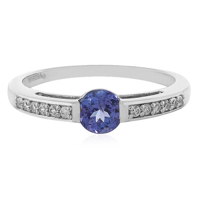 Anillo en plata con Tanzanita