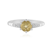Anillo en plata con Berilo amarillo