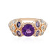 Anillo en plata con Amatista de Siberia (Adela Silber)