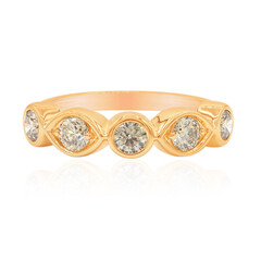 Anillo en oro con Diamante rosa de Francia de Argyle SI1