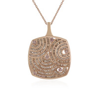 Collar en plata con Zircón champán (KM by Juwelo)