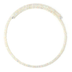 Collar al cuello en acero con Ópalo de Welo (Riya)