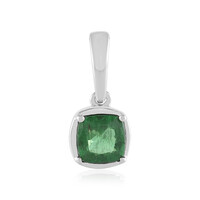 Colgante en plata con Apatita verde