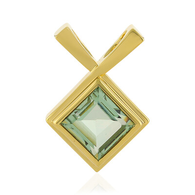 Colgante en plata con Amatista verde (MONOSONO COLLECTION)