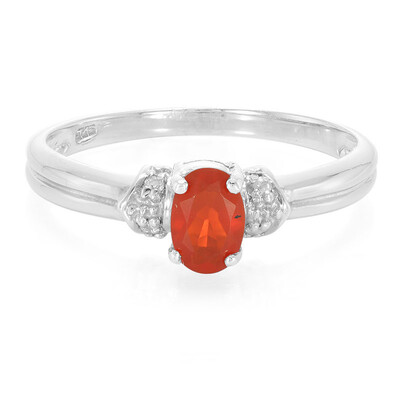 Anillo en plata con Ópalo de fuego de Salamanca