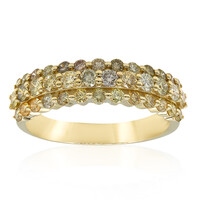Anillo en oro con Diamante fancy SI2 (CIRARI)