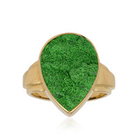 Anillo en plata con Uvarovita