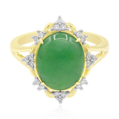 Anillo en oro con Jadeita imperial