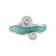 Anillo en plata con Topacio blanco (Adela Silber)