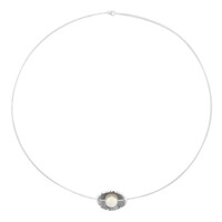 Gargantilla en plata con Perla Freshwater