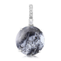 Colgante en plata con Ágata dendrítica