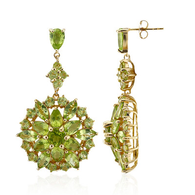 Pendientes en plata con Peridoto de Birmania