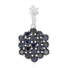 Colgante en plata con Zafiro azul
