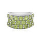 Anillo en plata con Peridoto (de Melo)