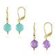 Pendientes en plata con Amazonita