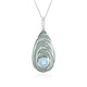 Collar en plata con Topacio azul cielo (Adela Silber)