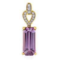Colgante en oro con Diáspora rosa (AMAYANI)