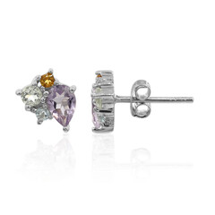 Pendientes en plata con Amatista de Bolivia
