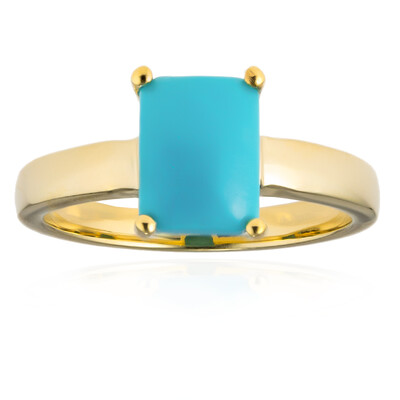 Anillo en plata con Turquesa bella durmiente