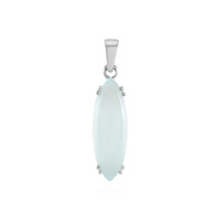 Colgante en plata con Calcedonia agua