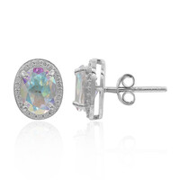 Pendientes en plata con Topacio Rayo de Luna