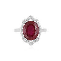 Anillo en plata con Rubí de Madagascar