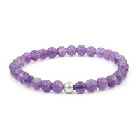 Brazalete en plata con Amatista