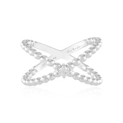Anillo en plata con Diamante I2 (H) (de Melo)