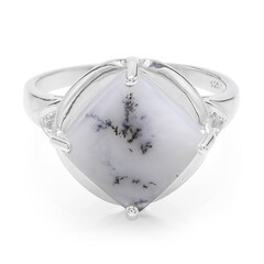 Anillo en plata con Ágata dendrítica