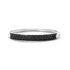 Brazalete en plata con Espinela negra