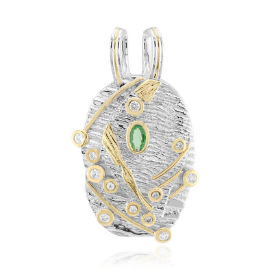 Colgante en plata con Tsavorita de Tanzania (MONOSONO COLLECTION)
