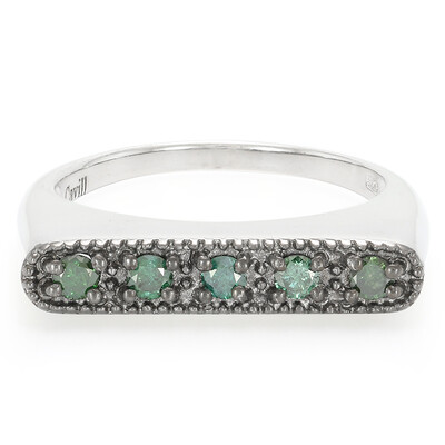 Anillo en plata con Diamante fantasía