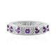 Anillo en plata con Amatista