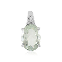 Colgante en plata con Amatista verde
