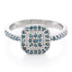 Anillo en plata con Diamante fantasía