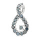Colgante en plata con Diamante fantasía