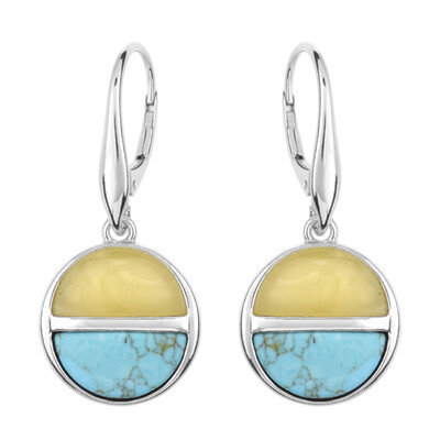 Pendientes en plata con Turquesa (dagen)