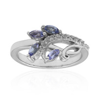 Anillo en plata con Tanzanita