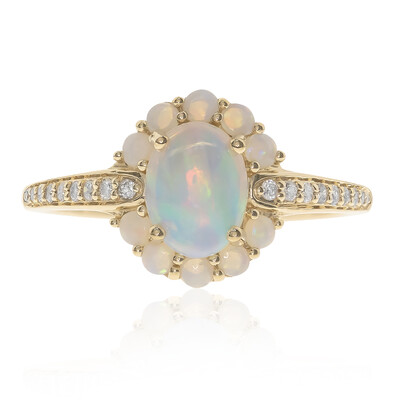 Anillo en oro con Ópalo Welo AAA (CIRARI)