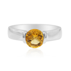 Anillo en plata con Citrino