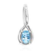 Colgante en plata con Aguamarina Santa María