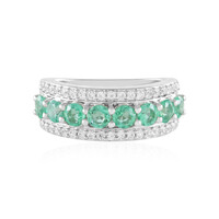 Anillo en plata con Esmeralda de Colombia