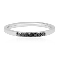 Anillo en plata con Diamante negro