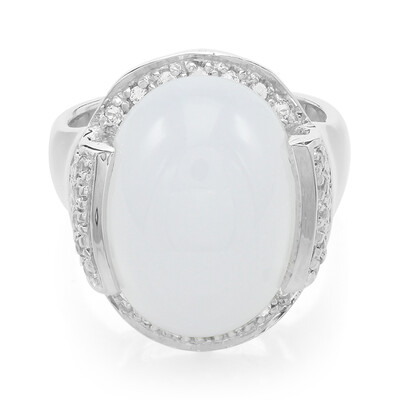 Anillo en plata con Calcedonia de Turquía