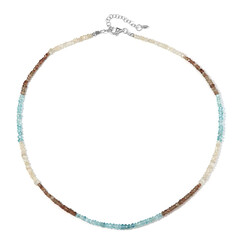 Collar en plata con Zircón fantasía