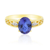 Anillo en oro con Tanzanita AAA (Adela Gold)