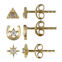 Pendientes en plata con Zircón