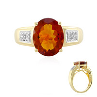 Anillo en plata con Citrino de Madeira