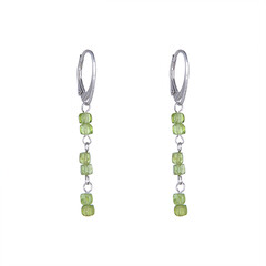 Pendientes en plata con Peridoto