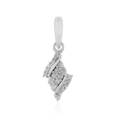 Colgante en plata con I1 (I) Diamante